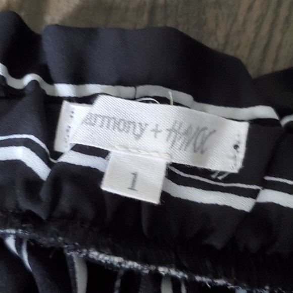 Harmony + Havoc Striped Cropped Paperbag Trousers - Picture 3 of 8